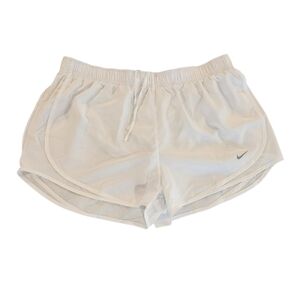 Nike Women's White Dri-fit Running Shorts Size XL